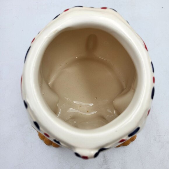 Hannington British Bulldog Ceramic Cookie Dog Biscuit Treats Jar Union Jack Neck - Picture 8 of 10